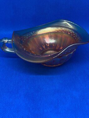 Northwood Marigold Carnival Glass Nappy Dish